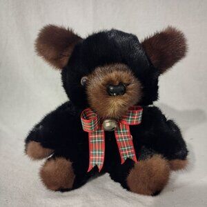 Vintage Real Mink Fur Teddy Bear.